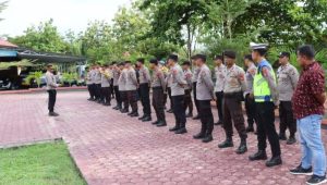 Pimpin Apel OMB, Kabag Ops Polres Touna: Tetap Semangat, Jangan Kendor Demi Suksesnya Pemilu 2024