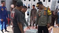 Kapolres Bersama Kajari Touna Cek Gudang Logistik KPU dan Lokasi Pelipatan Surat Suara Pemilu