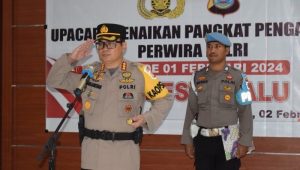 Pimpin Upacara Korp Raport Kenaikan Pangkat Pengabdian, Ini Pesan Kapolresta Palu