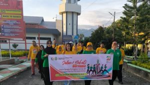 Meriahkan HUT Pipas ke 20, Lapas Ampana Gelar Jalan Santai