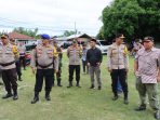 Kapolres Touna Dampingi Pamatwil Polda Sulteng Kunjungan ke TPS di wilayah Ampana Kota dan Ratolindo
