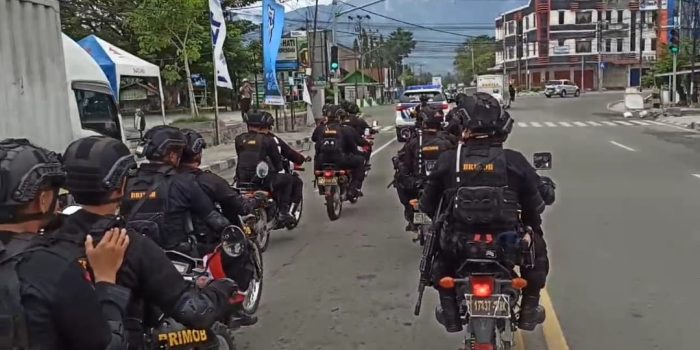 Polda Sulteng Gelar Patroli Skala Besar Pastikan Situasi tetap Aman Jelang Pemilu 2024