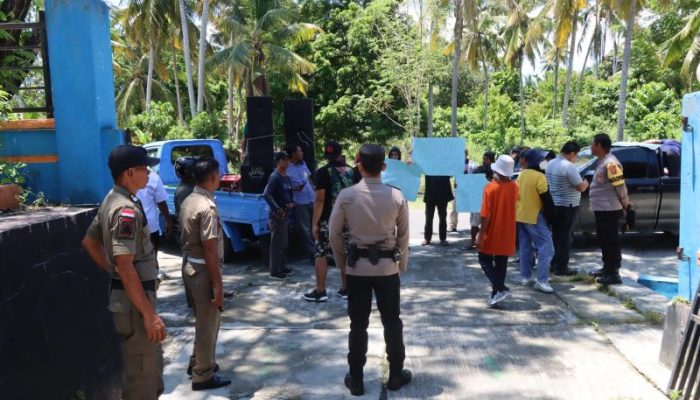 Polres Touna Lakukan Pengamanan Aksi Unras Dari Gerakan Penyelamat Demokrasi