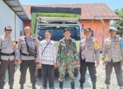 Polsek Ampana Kota Kawal Pergeseran Logistik Pemilu 2024 dari PPK ke Gudang Logistik KPU