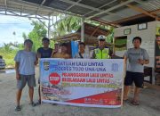 Unit Kamsel Satlantas Polres Touna Sosialisasi Tertib Berlalu Lintas Kepada Masyarakat