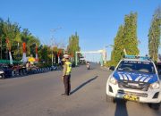 Satlantas Polres Touna Berikan Pelayanan Pengaturan Lalu Lintas di lokasi Touna Fest Ramadhan