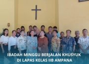Ibadah Mingguan Berjalan Khusyuk di Lapas Kelas IIB Ampana