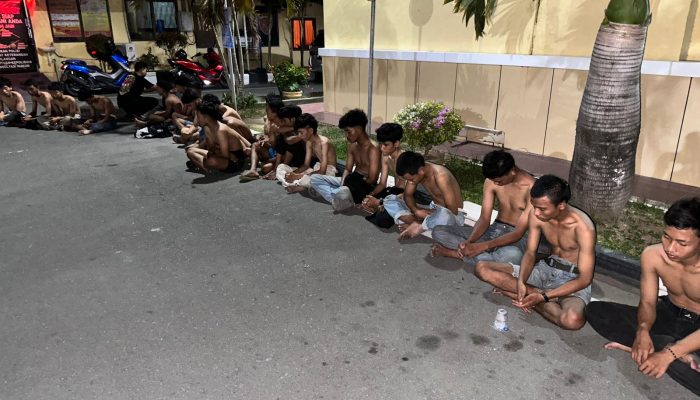 Membahayakan Petugas, Pelaku Geng Motor di Palu dilakukan Tindakan Tegas terukur