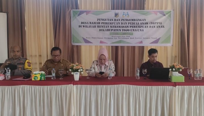 DP3A Sulteng Gelar Penguatan dan Pengembangan Desa Ramah Perempuan dan Peduli Anak di Touna