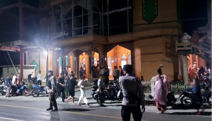 Polres Touna dan Jajaran Terus Lakukan Pengamanan Sholat Tarawih