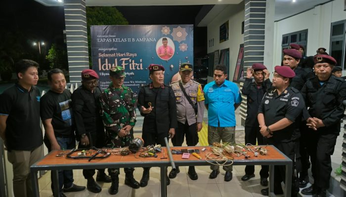 Apel Siaga 3+1 Berantas Halinar, Lapas Ampana Sinergi Dengan APH dalam Rangka HBP ke-60