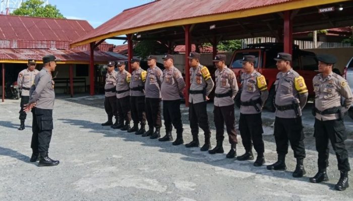 Apel Perdana Pasca Libur Lebaran, Kapolsek Ampana Kota Ajak Anggota Kembali Fokus pada Tugas Rutin