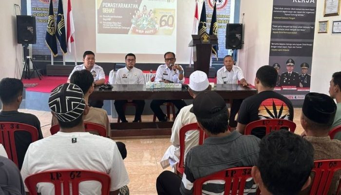 Sambut HBP ke 60, Lapas Ampana Gelar Penyuluhan dan Pemeriksaan Kesehatan Bagi Warga Binaan dan Pegawai