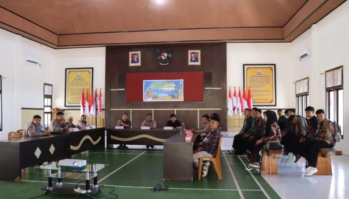 Polres Touna Ikuti Penandatanganan Pakta Integritas dan Pengambilan Sumpah Penerimaan Terpadu Anggota Polri T.A 2024 Secara Vitual