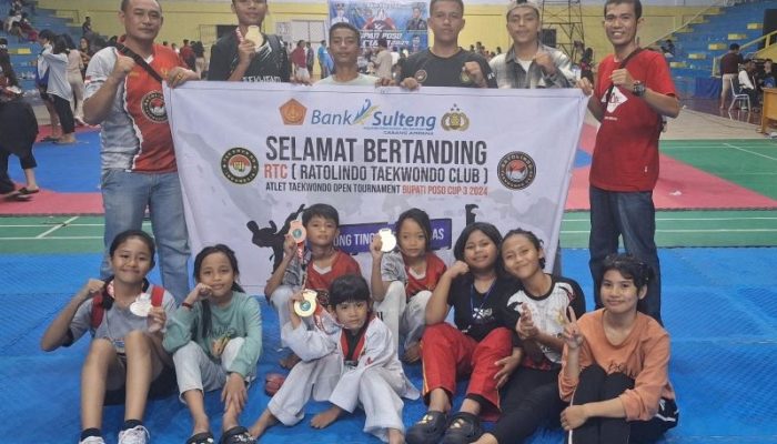 Prestasi Gemilang Atlet Taekwondo RTC dan TTTC TI Touna Raih 10 Medali di Kejuaraan Bupati Poso Cup III