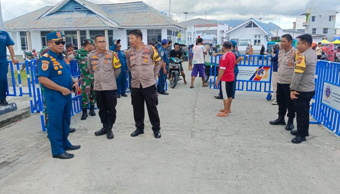 Cek Langsung Pos Pelayanan Ops Ketupat Tinombala di Pelabuhan Ampana, Ini Pesan Waka Polres Touna