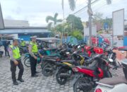 Pelanggaran Kasat Mata, Satlantas Polres Touna Amankan Puluhan Sepeda Motor
