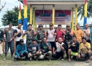 Sinergi TNI-Polri Gelar Bakti Sosial Perbaiki Poskamling Dalam Rangka Hari Bhayangkara ke-78