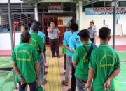 Berikan Edukasi Kepada WBP Asimilasi, Ka. KPLP Lapas Ampana Tekankan Kebersihan Lingkungan