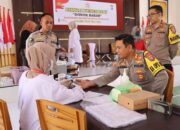 Sambut HUT Bhayangkara Ke -78, Polres Touna Gelar Bakti Kesehatan Donor Darah