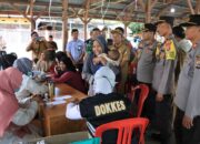 Sambut HUT Bhayangkara ke-78, Polres Touna Gelar Bakti Sosial dan Bakti Kesehatan