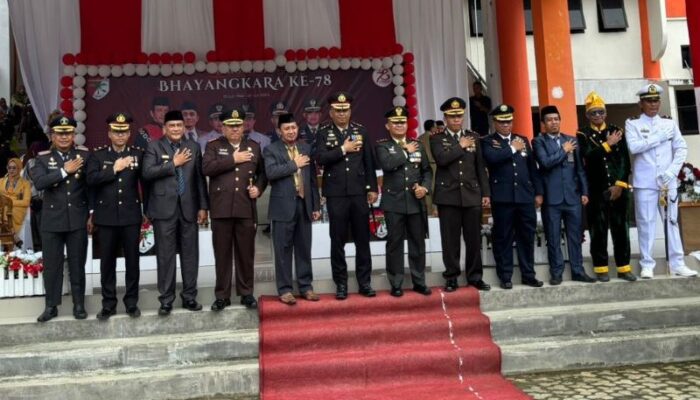 Bersama Forkopimda, Kepala BNNK Touna Hadiri Upacara Peringatan HUT Bhayangkara Ke-78