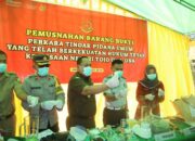 Plh. Kalapas Ampana Hadiri Pemusnahan Barang Bukti di Kantor Kejari Touna