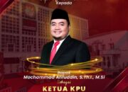 Ucapan Selamat dan Sukses kepada Bapak Mochammad Afifuddin, S.Th.I., M.Si sebagai Ketua KPU RI