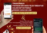 Ayo Cek Daftar Pemilih Pilkada 2024 melalui link cekdptonline.kpu.go.id