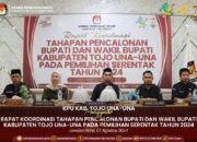 Rapat Koordinasi Tahapan Pencalonan Bupati dan Wakil Bupati Kabupaten Tojo Una-Una pada Pemilihan Serentak Tahun 2024
