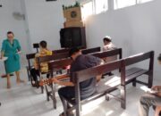 Dengan Khusyuk, WBP Lapas Ampana Laksanakan Ibadah Minggu