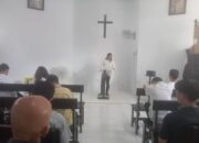 Warga Binaan Melaksanakan Ibadah Minggu di Gereja Oikumene Lapas Kelas IIB Ampana