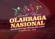 Segenap Keluarga Besar KPU Kabupaten Tojo Una-Una mengucapkan Selamat Hari Olahraga Nasional 2024