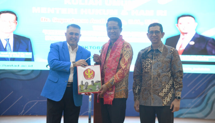 Menkumham RI Beri Kuliah Umum di Universitas Tadulako Palu