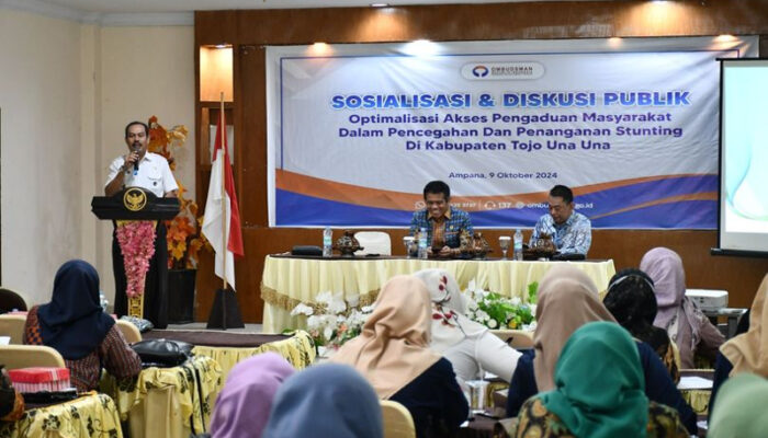 Buka Sosialisasi dan Diskusi Publik Ombudsman RI, Asisten Pemerintahan dan Kesra Harapkan Pelayanan Responsif, Transparan Dan Berintegritas.