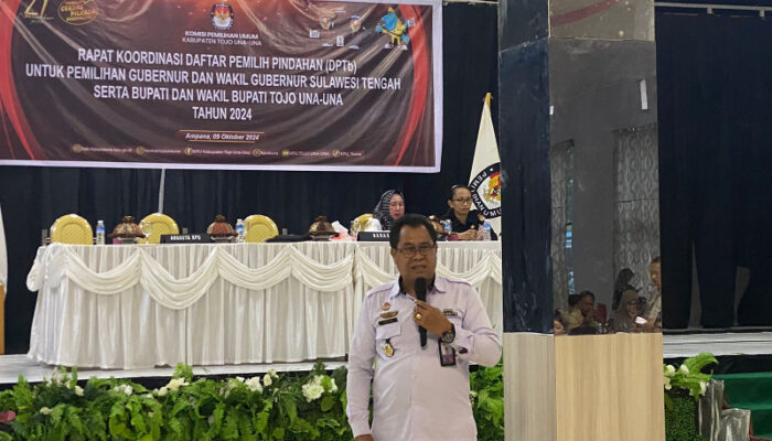 Kalapas Ampana, Luther Toding Patandung Hadiri Rapat Koordinasi DPTB Pilkada Serentak 2024