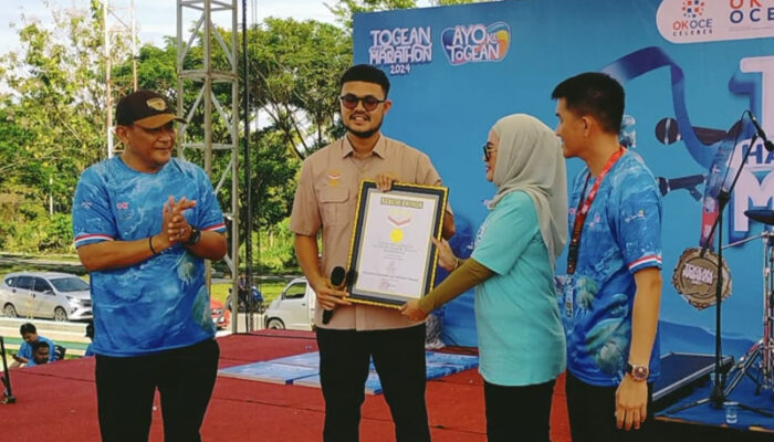 Senam Togean “Manyala Ampana” Masuk Rekor MURI , Pj. Sekda Ucapkan Apresiasi