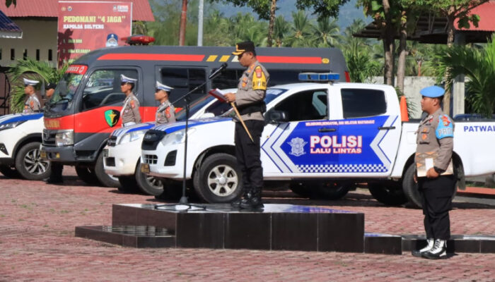 Operasi Zebra Tinombala 2024 Resmi Dimulai, Kapolres Touna Pimpin Apel Gelar Pasukan