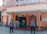 Patroli Gereja, Piket Polsek Ampana Kota Jamin Keamanan Ibadah Minggu