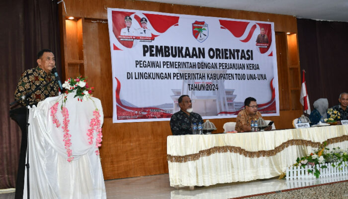 Pj. Sekda Alimudin Muhammad Buka Orientasi Pegawai Pemerintah Dengan Perjanjian Kerja Lingkup Pemkab Touna