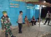 Polsek Ampana Kota dan Koramil Ratolindo Gelar Patroli Gabungan Bentuk Komitmen Jaga Kamtibmas