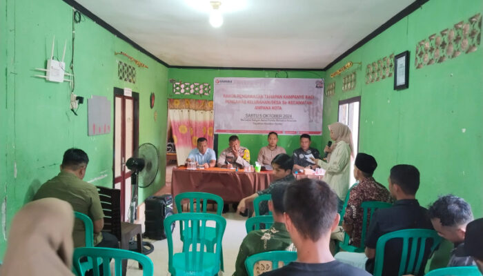 Samakan Presepsi Pengawasan Tahapan Kampanye, Panwascam Ampana Kota Gelar Rakor Bersama PKD