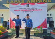 Dengan Semangat Maju Bersama Indonesia Raya, Lapas Ampana Gelar Upacara Peringatan Hari Sumpah Pemuda