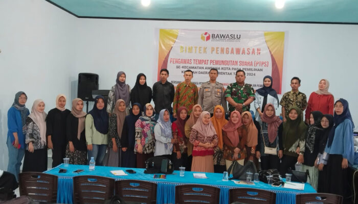 Kanit Binmas Polsek Ampana Kota Hadiri Bimbingan Teknis Pengawas TPS Jelang Pilkada 2024