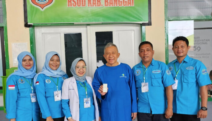 Dihari Ketiga, Pemerikaan Bebas Narkoba Oleh BNN Touna, Bapaslon Amiruddin Tamoreka dan Furqanuddin Masulili di RSUD Banggai