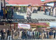 Jelang Pungut dan Hitung Pilkada, Polsek Ampana Kota Gelar Apel bersama