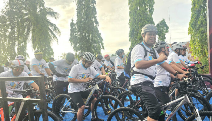 Kalapas Ampana Ikut Berpartisipasi Dalam Fun Bike KPU Touna