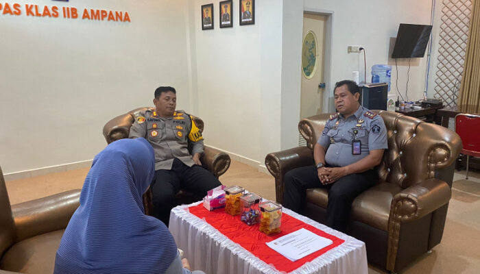 Jelang Voting Day Pilkada, Kapolres Touna Kunjungi Lapas Ampana