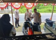 Waka Ops Lilin Tinombala 2024 Polres Touna Cek Pospam Malotong