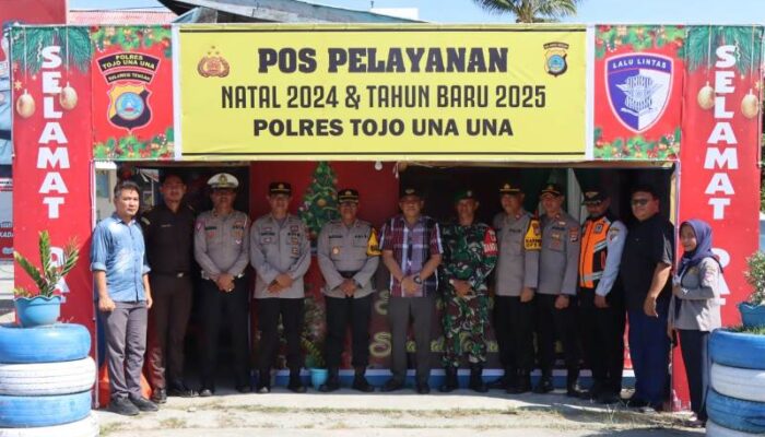 Unsur Forkopimda Touna Turut Dalam Pengecekan Situasi Kamtibmas Puncak Perayaan Natal